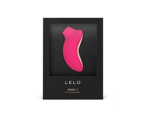 Розовый звуковой массажер клитора Lelo Sona 2