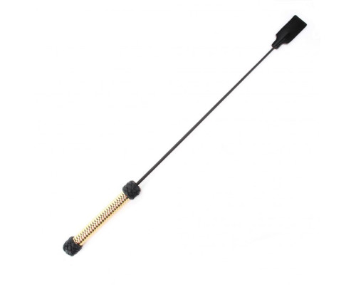 Чёрный профессиональный стек с золотистой рукоятью - 73 см.