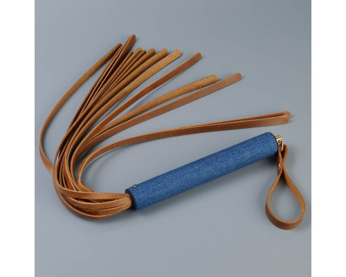 Плеть с джинсовой ручкой «Дикий Запад» - 60 см.