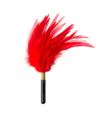 Красный перьевой тиклер Plume - 23 см.