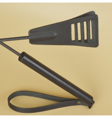 Черный кожаный стек «Сириус» - 60 см.