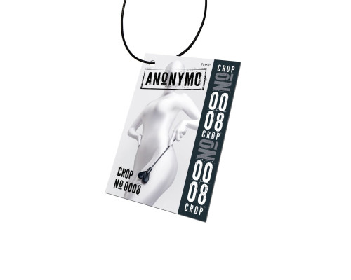 Черный стек со шлепком в форме сердца Anonymo - 35 см.