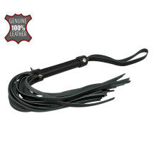 Черная многохвостовая плеть с шипами - 40 см.