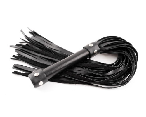 Черная кожаная плеть с ручкой Ladys Arsenal