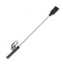 Черный кожаный стек - 62 см.