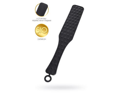 Черная силиконовая шлепалка  - 37,5 см.