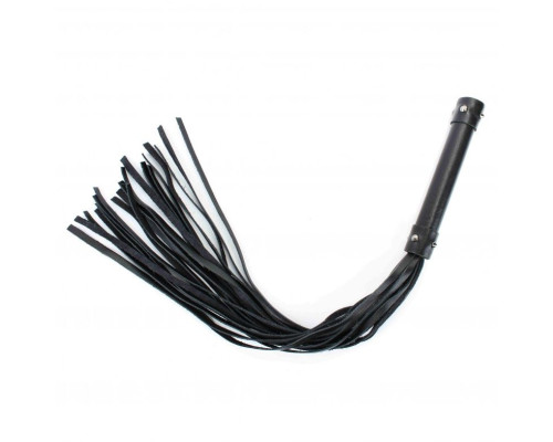 Черная длинная плеть с шипами - 55 см.