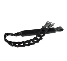 Черная велюровая плеть «Клеопатра» - 56 см.