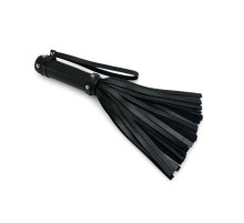 Черная генитальная мини-плеть Queen Arsenal - 26 см.