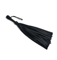 Черная профессиональная плеть Luxury Arsenal - 55 см.