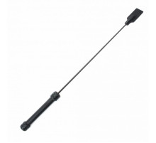 Чёрный кожаный стек - 77 см.