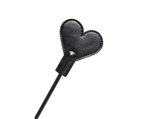 Черный стек со шлепком в форме сердца Anonymo - 35 см.