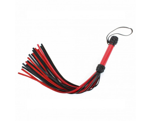 Черно-красная плеть с красной ручкой  Турецкие головы  - 57 см.