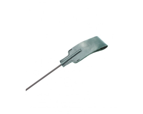 Изумрудный кожаный стек с петлёй на ручке - 37 см.