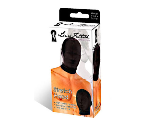 Черная глухая маска на голову