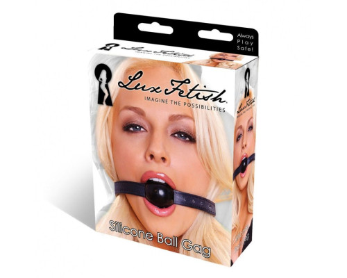 Кляп-шар из силикона с регулирующимся ремнем