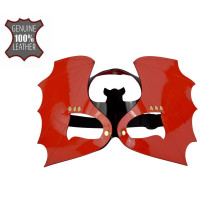 Красно-черная лаковая маска  Летучая мышь