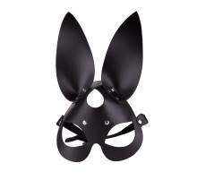 Чёрная кожаная маска с длинными ушками