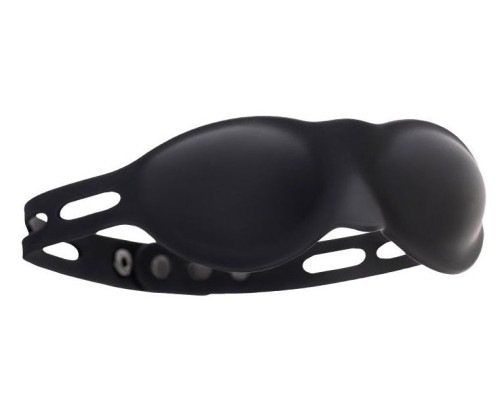 Черная плотная силиконовая маска