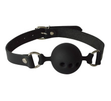 Силиконовый кляп-шар с отверстиями для дыхания