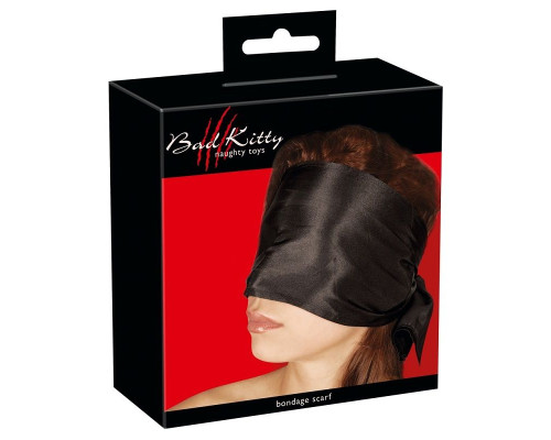 Широкая повязка-шарф на глаза Bad Kitty Bondage Scarf