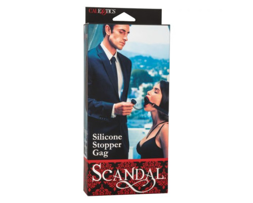 Кляп с пробкой Silicone Stopper Gag