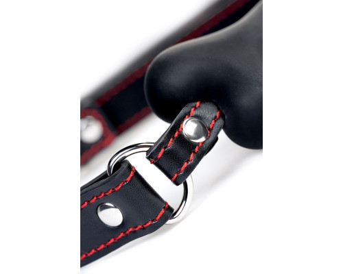 Черный кляп-трензельTOYFA Theatre в виде косточки