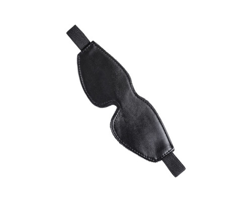 Черная маска Anonymo из искусственной кожи