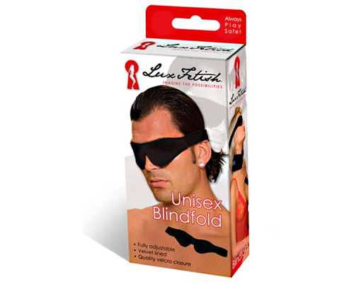 Мягкая черная маска на глаза