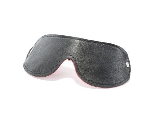 Красная кожаная маска на глаза