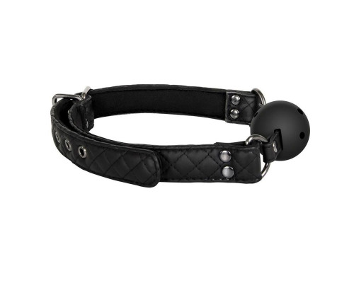 Черный кляп-шарик BALL GAG DIAMOND