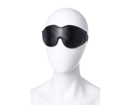 Черная маска Anonymo из искусственной кожи