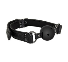 Черный кляп-шарик BALL GAG DIAMOND