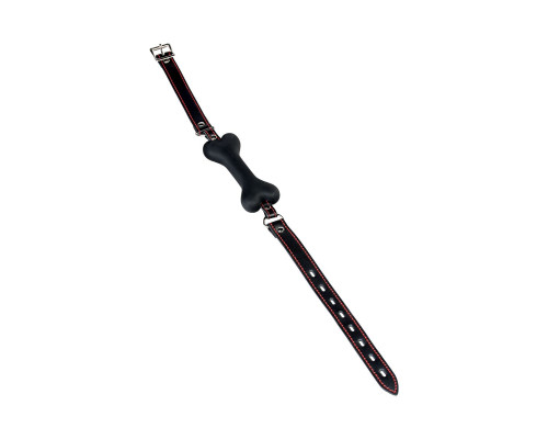 Черный кляп-трензельTOYFA Theatre в виде косточки