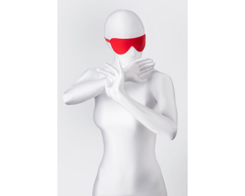 Красная маска Anonymo из искусственной кожи