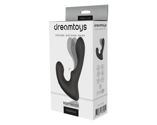 Чёрный массажер простаты с 2 моторами BOOTY ROCKER