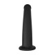 Черный анальный фаллоимитатор Serpens M - 17,5 см.