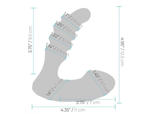 Черный рельефный массажер простаты Prodder