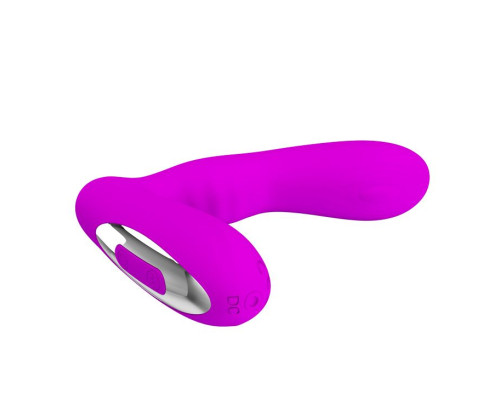 Лиловый массажер простаты с вибрацией Piper - 11,7 см.