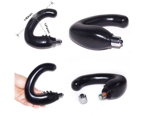 Чёрный вибростимулятор простаты