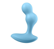 Голубой анальный вибростимулятор Deep Driver - 11,2 см.