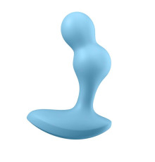 Голубой анальный вибростимулятор Deep Driver - 11,2 см.