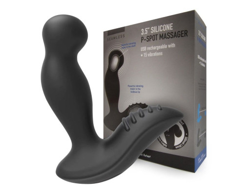Синий вибромассажер простаты 3,5’’ P-spot Massager - 12,5 см.