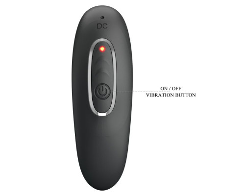 Черный массажер простаты с волновой стимуляцией Remington - 11 см.