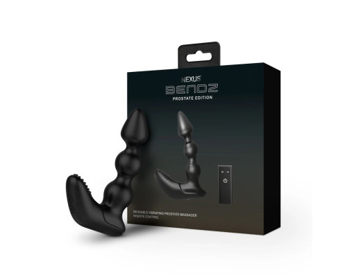 Черный вибростимулятор Nexus Bendz Prostate Edition - 14,1 см.