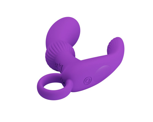 Фиолетовый вибромассажёр для массажа простаты Cayla - 11,2 см.