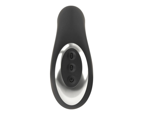 Черная анальная вибропробка с функцией расширения RC Butt Plug with 3 functions