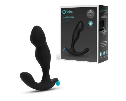 Черный утяжеленный анальный стимулятор Rocker Plug - 12 см.