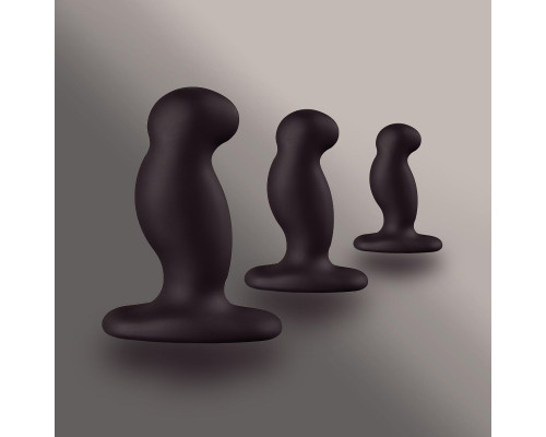 Набор из 3 массажеров простаты чёрного цвета NEXUS ANAL STARTER KIT