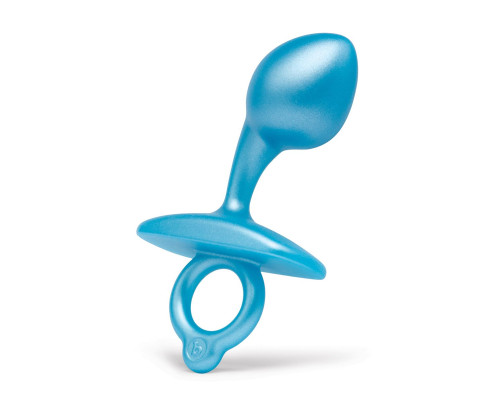 Голубая анальная пробка для массажа простаты Bulb Silicone Prostate Plug - 10,7 см.